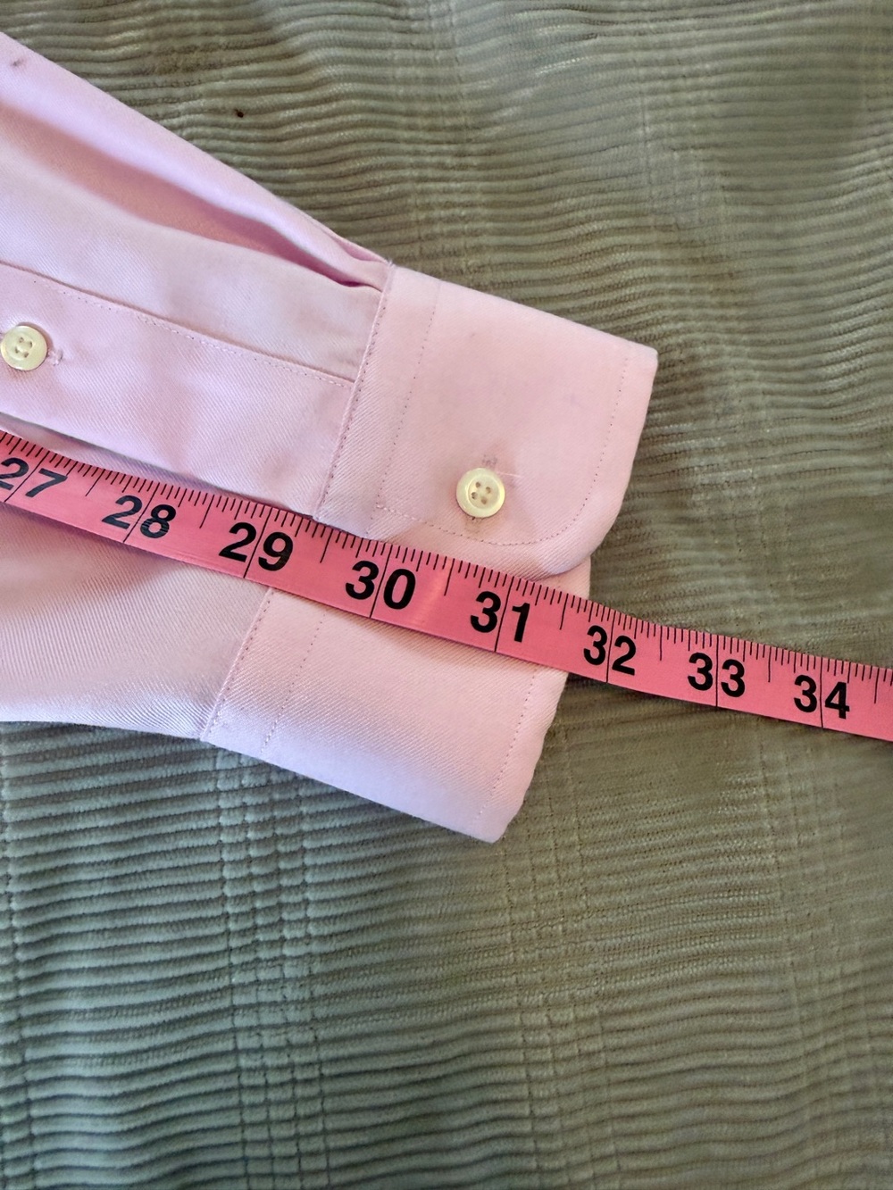 Jos. A. Bank 1905 Tailored Fit Dress Shirt Men’s 16.5 32 Pink Non-Iron - Picture 11 of 11